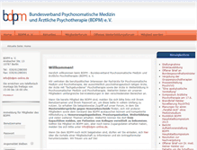 Tablet Screenshot of bdpm-online.de
